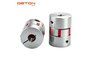 Laser Cutting Machine Plum Blossom Connector, Aluminum Alloy Flexible 4055 Series Servo Stepper Motor Ball Screw Drive Coupling