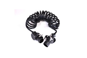 Electrical Wires Rubber Pvc Cable Flexible Copper Electric Cable Trailer Truck Coiled Spiral Power Cable