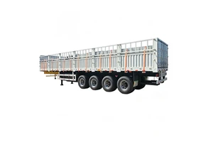 Common Use Cargo Fence Trailer 3 Axle Mechanical Suspension