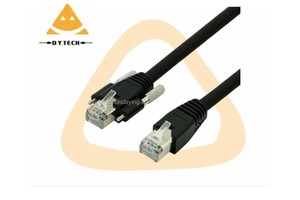 Factory 4 Pair24AWG with Screw Lock Horizontal Machine Vision Gige Cable Industrial Camera Ethernet Cable Cat6A network Cable