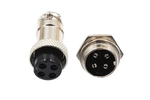 GX20 20M Industrial Automation Cable Connector 2-12 Pin Solder Type Female Copper Contact Material Power IP55 Zinc Alloy Housing
