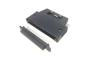 FCN40 Fujitsu 40PIN Servo PLC Socket IO Connector Soldering Interface for PCB Applications Black Male PBT ISO9001 Certified