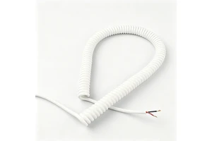 2x0.5mm2 Electrical Extension Cord Spring Power Wire Copper Coiled Cable Curly Retractable Flex Power Control Spiral Cable