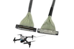 Ultra Fine 42AWG 30P 0.4mm DF36 Micro Coax LVDS Cable for Embedded Display Drone Lvds Cable 30 Pin