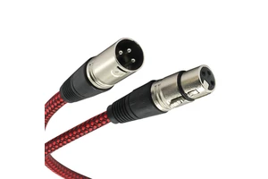 Custom 3M 10M 100M Green Braided PVC Jacket Shielded Audio 3PIN XLR Cable for Microphone/Speaker Stock Available