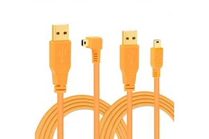 For 5D3/6D2 DSLR Camera Remote Shooting Cable with USB-A/C Connectors for Professional Use and Computer Connection