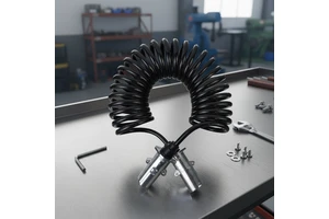 Heavy Duty Trailer and Truck Spring Extension Cable, 24V Truck Spiral Cable, EBS/ABS Trailer Plug