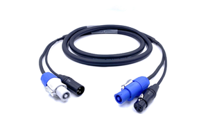3x1.5mm² Stage Lighting Power Cord Blue White Plug DMX512 Signal Cable Amplifier Mixing Console Beam Copper Conductor PVC