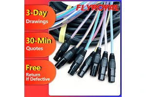 High Quality Balanced XLR Wire Harness Patchbay Connector Panel Cable Harness for Studio Recording Performance Equipment