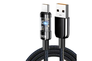 240W 6A USB Type-C Fast Charging Cable for for Camera Mobile Phones Quick Charge Data Transfer