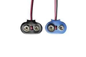 2P Snap Connector Clip Lead Wire Experimental 9V Battery Power Cable with PC Housing 15cm Length
