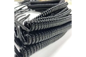 26AWG 4 Core PU Coiled Cord Spiral Cable Spring Cable Telephone Curl Cable