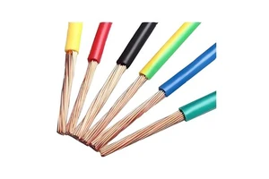Pure Copper Wire BVR Cable Wire 1.0mm 1.5mm2.5mm 4mm 6mm 10mm 16mm PVC Insulated Oxygen Free Copper Conductor Grounding Cable