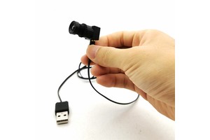 6MM 60Degree FOV Angle Flat Cord Super Thin USB Cable OV2710 Low Lux Senor 15x15mm Super Mini USB Camera With Audio Microphone