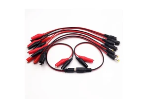 Battery Clip DC Red And Black Male Female To Alligator Clip Cable Battery Charging Line Battery Power Supply Cable With Plug