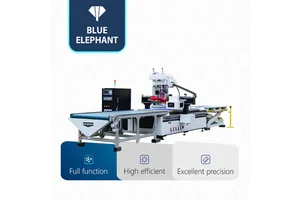 High-speed 1325 1530 ATC CNC Nesting Machine Woodworking Kitchen Cabinet Door Slotting Punching Machine for Furniture Production