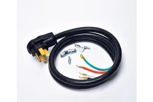 NEMA 14-50P 4 Prong Range Cord 50 Amp 4 Wire SRDT Flexible Electrical Stove Oven Power Supply Cable, Black