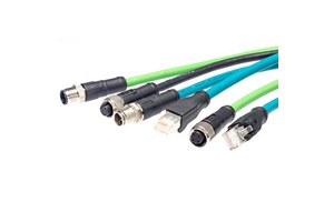 M8 M12 4 Pin D Code RJ45 CAT5e Industrial Patchcord Profinet Power Ethernet Cable IP EtherCAT Networks Connector 1M Cable PVC