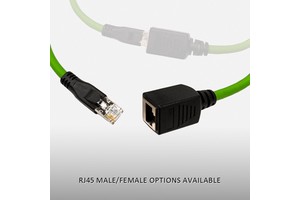 D-housing PVC PUR Shielded Copper Gold Plating Male/Female 8P8C RJ45 Cat6a Industrial Ethernet Cable