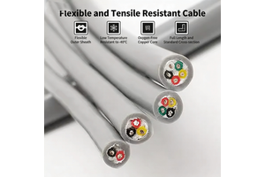 CE TRVV High Flex Drag Chain Cable 10 Million Cycles Bend Resistant Copper Control Cable for CNC Robot Automation System