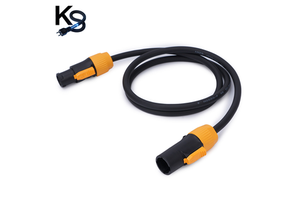 KESHI 3 Pin PowerCon Copper PVC Extension Cable 20A 250V Heavy Duty Locking for Stage Lighting Audio LED Screen DJ Equipment