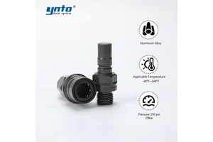 YNTO ISO Certified Supplier Quick Sealing Connector Dry Break Quick Release Coupling For High Performance Computing