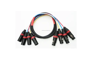OEM Audio De Y Power Snake Xlr Cable Male to Female Multi Microphone 4 8 12 Channels Roll Stage Box Cable