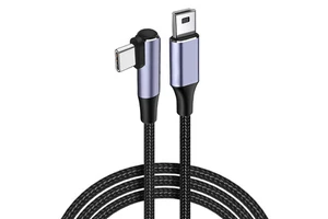 3.3ft 1m USB Type C to Mini USB OTG Charging Cable for Camera Dash Cam MP3/4/5 Android Cellphone PVC Jacket Data & Sync