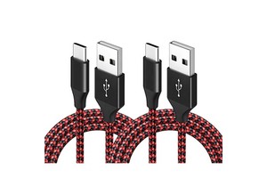 1m 2m USB C Cable 2A 3A Quick Charge Data Transfer Nylon Braided Type C Charging Cable Phone Accessories Camera Use Stable Cable