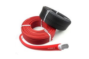 China Factory Wholesale Solar Cable Xlpe Insulation PV1-F H1Z2Z2-K 2.5mm 4mm 6mm 10mm Tinned Copper Solar Cable for Solar Panels