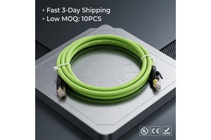 Wholesale HYF Custom Industrial Ethernet Cable AWG26 High Flex Cat6a Shielded RJ45 8-core Trailing Cable Robotic Arm Motion