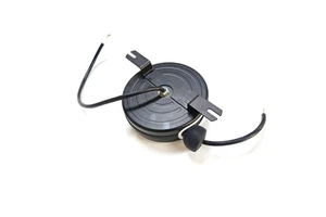 Wire Spool Extension Cable Self Lock Retractable Cable Reel 16AWG 2m Black and White Wire Extension Cord