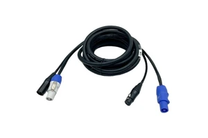 DMX Audio Signal Cable with XLR Male Connector Stage Lighting Hybrid Twisted Pair Wire Shielded Speaker Power Signal Integration