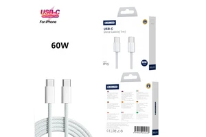 High-Speed Data Transfer 1M/2M 60W PD 3A Super Fast Charging USB-C USB-C Cable Compatible IOS Phones 15/16/17 Camera 12-Month