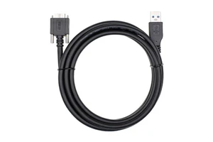 USB 3.0 Type Male Micro B Male Extension Camera Cable 3M 5M Locking Screws PVC Jacket Braid for Computer 3A Fast Charging