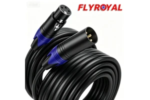 3 Pin XLR Male Female Microphone Cable Shielded OFC Copper PVC Jacket Custom XLR Cable Wiring Harness Assembly for Stage Speaker