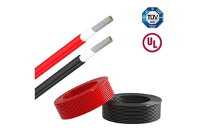 JZD Cable Manufacturer Single Twin Core VDE/UL4703 600V/1000V DC PV Photovoltaic XLPE Tinned Copper Battery Kabal Solar Cable