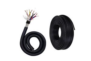 Flexible Dual Layer Shielded Drag Chain Cable PVC Sheath Pure Copper Signal Wire for Automation Systems, Servo, Robotics