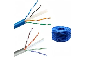 Network utp cable Cat 6 Cat6e box 23awg full cooper CCA CCC BC cctv camera cable réseau Cat6 data cable reel 305m 1000ft RJ45