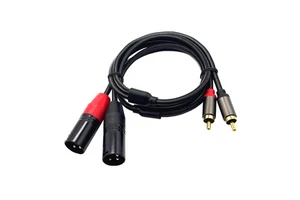 3M HiFi Stereo Audio Connection Microphone Cable RCA to XLR Male 2 RCA to 2 XLR Male Path Cable for Audio & Video Devices