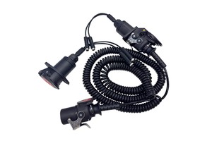 6M Heavy Duty Waterproof Durable Resistant 7 Core Trailer Spiral Cable for RV/Camper/Trailer