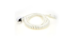 Custom British BS 1363 BSI Power Cord Assembly Overmoulding IEC320 C13 C19 AC Spring Spiral Curly Cord Coiled Power Cable