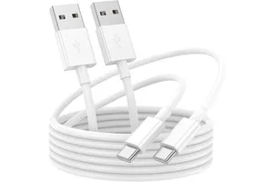 Hot Selling 1m 2m 3m Fast Charging 2.4A USB Data Cable 2.4A Type-C Micro-USB Connector Braided Mobile Phone Charger for Camera