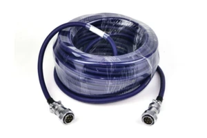 Super Soft Professional 6*2.5mm OFC Audio Cable 7-Pin Metal Blue Heavy-Duty Braided Jacket Stage Sound Cable for Speakers