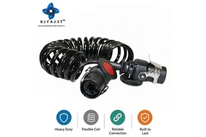7-way Trailer Cable All-Weather 24V 7-Pin Trailer Wire, Suitable for Saltwater Boat Trailers and Snowmobile Haulers
