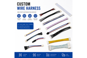 Custom Collaborative Robot Wire Harness Sensor and Actuator Control Cables for Safe Human-Robot Interaction and Precise Movement