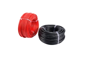 High Temperature Resistant 8 AWG Stranded Copper Silicone Rubber Insulated Flexible 600V Electric Battery Cable for Industrial