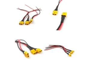 XT60 Battery Cable for Electric Bicycle Battery Wire Harness, Customized UL3239 Silicone Battery Terminal Connecting Wire