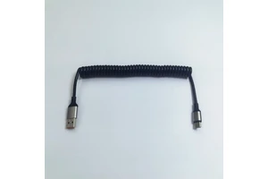 Custom Spiral Cable Coiled USB to Type C Data Charger Cables Usb Type c Wire Harness