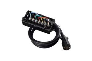 OEM ODM Customize 7 Pin Trailer Plug Cable Assembly 7 Way Trailer Wiring Harness with Junction Box Electronic